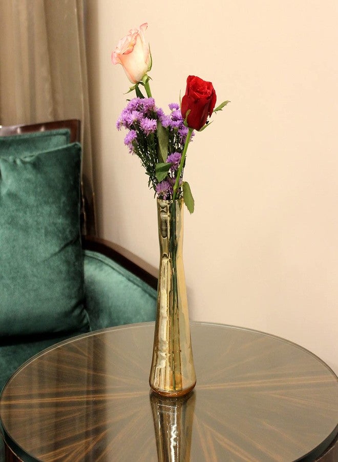 UM Creaciones Amber conical Vase Perfect for Wedding & Home/Decorative Vase for Home Decor Living Room Office and Place Settings,Set of 1 - Image 2